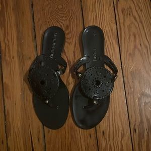 Jack Rogers black sandals. Good quality.